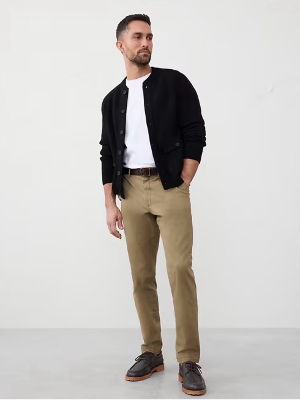 Banana Republic Khaki Slim Chinos - Olive Brown